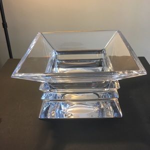 Mikasa Bowl 8” with matching pair candlesticks